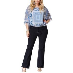 NWT NYDJ Women's Barbara Modern Bootcut Jeans Lift Tuck Blue Black Plus Size 24W